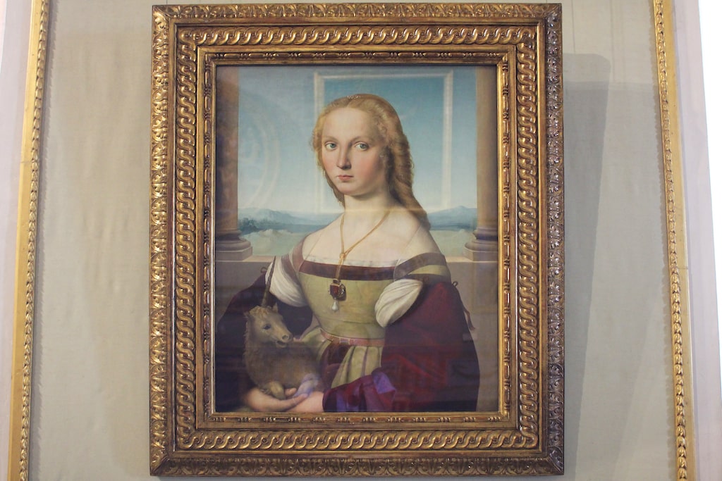 borghese gallery Young Woman with a Unicorn Raphael