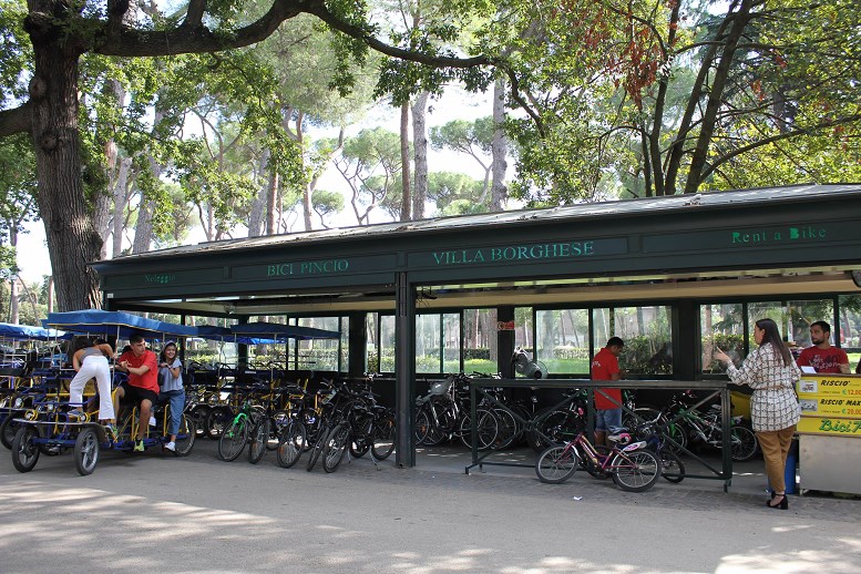 villa borghese tips Rent Bike