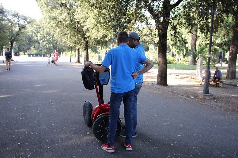 terrazza del pincio Segway Borghese Park