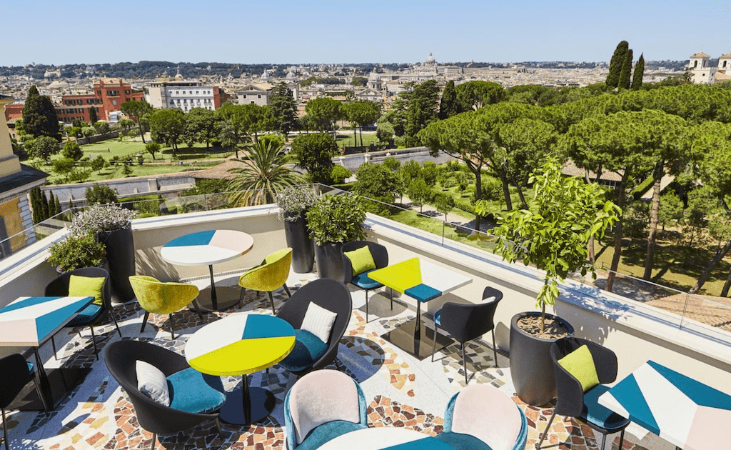 best bars near villa borghese Rooftop Bar Rome