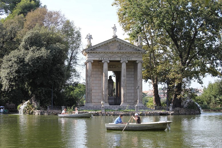 borghese gardens segway tour Boat temple asclepius