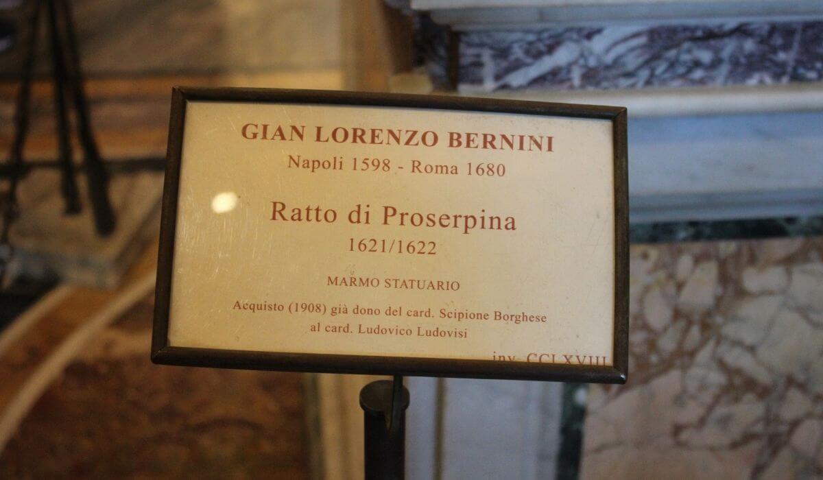 The Rape of Prosperina in Borghese Gallery