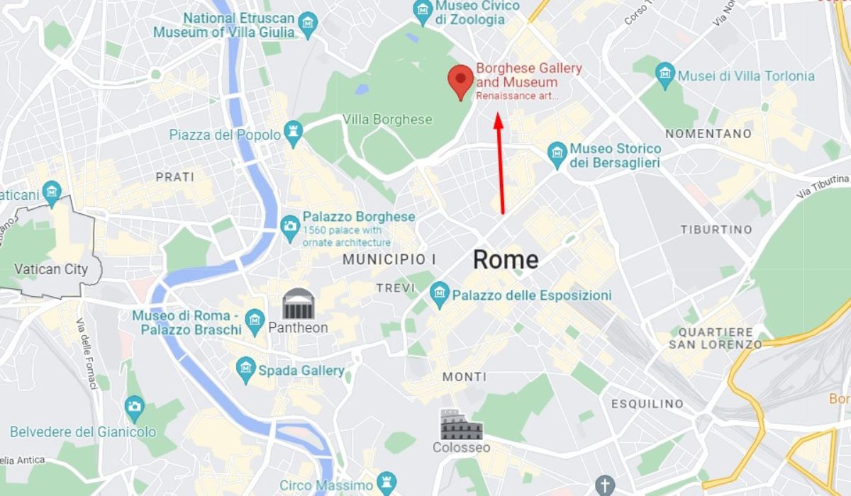 Borghese Gallery location Rome
