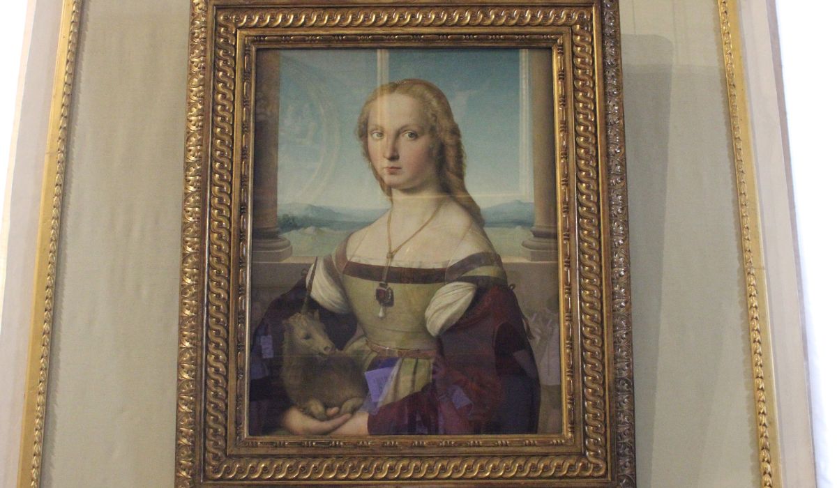 Young Woman with Unicorn Borghese Gallery Rome